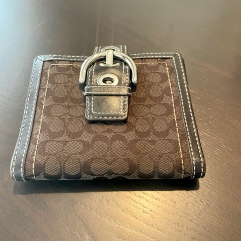 Coach Leather/Canvas Wallet